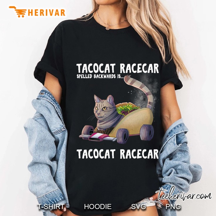 Tacoca Racecar Spelled Backwards Palindrome Mexican Ladies Tee