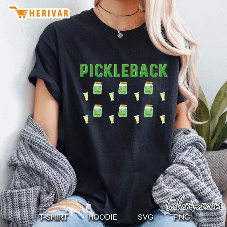 Pickleback Shot And Whiskey Ladies Tee