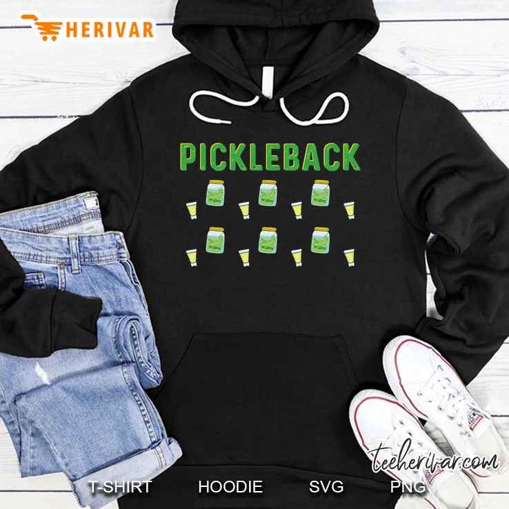 Pickleback Shot And Whiskey Hoodie