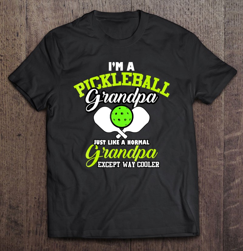 Pickleball Grandpa Funny Grandfather Sport Game