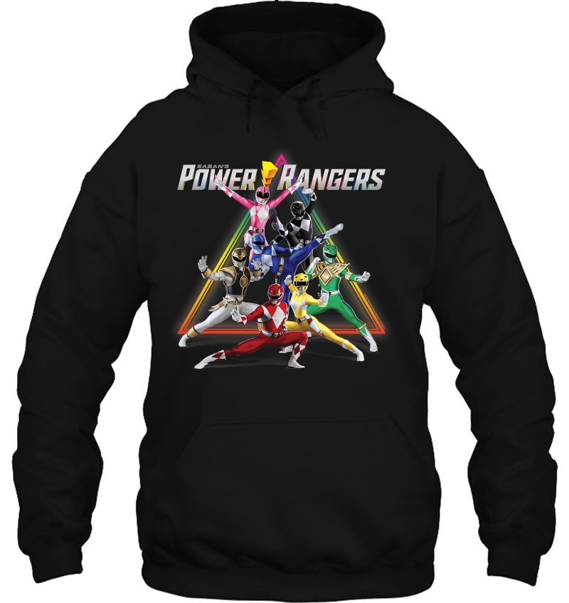 Power Rangers Group Shot Triangle Rainbow