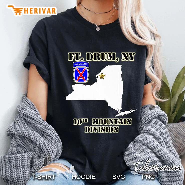 Fort Drum Army Base - 10Th Mountain Division Design Ladies Tee