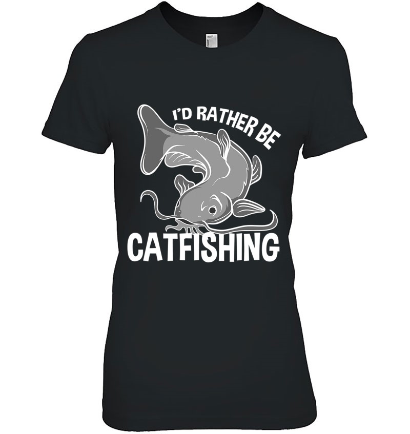 Funny Flathead Catfish I'd Rather Be Catfishing Mugs