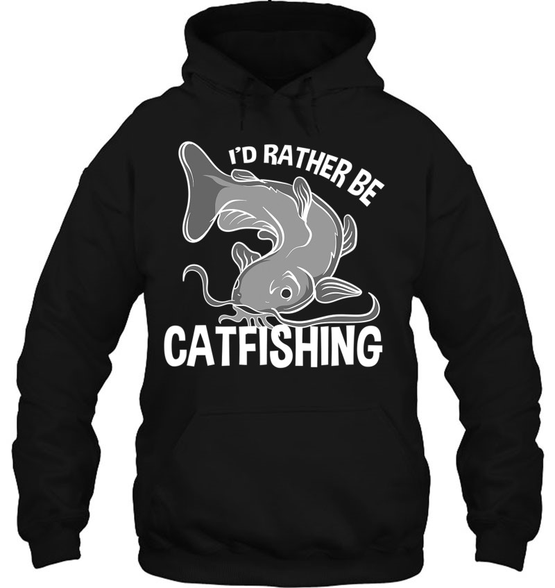 Funny Flathead Catfish I'd Rather Be Catfishing Mugs