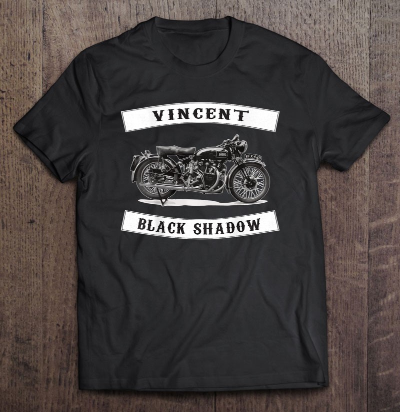Vincent Black Shadow Classic Motorcycle T Shirt