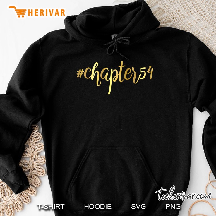 54Th Birthday Gift Chapter 54 Girly Hashtag Fifty Four Hoodie
