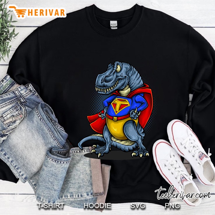 Super T-Rex Cute Tyrannosaurus Dinosaur Superhero Sweatshirt