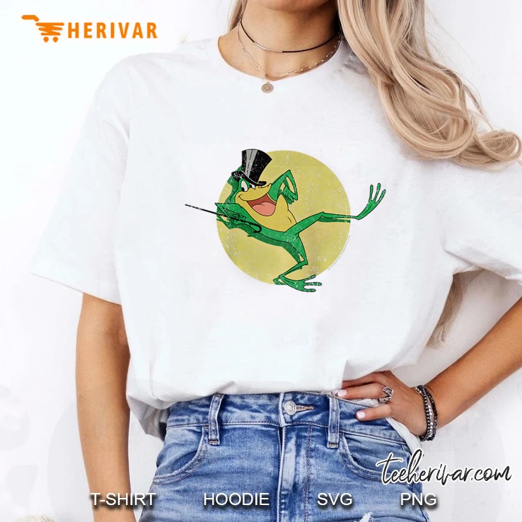 Looney Tunes Michigan J. Frog Hello My Baby Raglan Baseball Ladies Tee