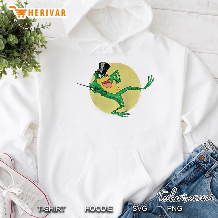 Looney Tunes Michigan J. Frog Hello My Baby Raglan Baseball Hoodie