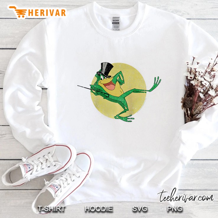 Looney Tunes Michigan J. Frog Hello My Baby Raglan Baseball Sweatshirt