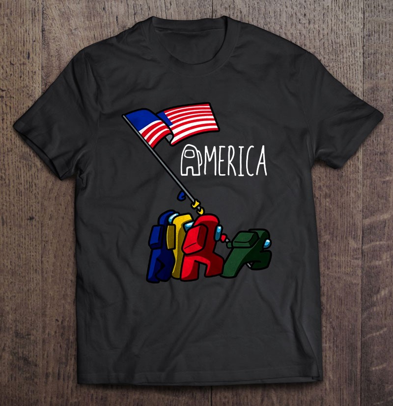american flag on shirt