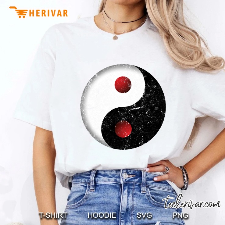 Yin Yang Clothes Clothing Tops Design Ying X Vintage Pullover Ladies Tee