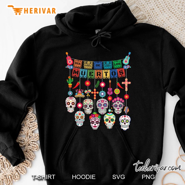 Dia De Los Muertos Funny Day Of The Dead Hanging Skulls Hoodie