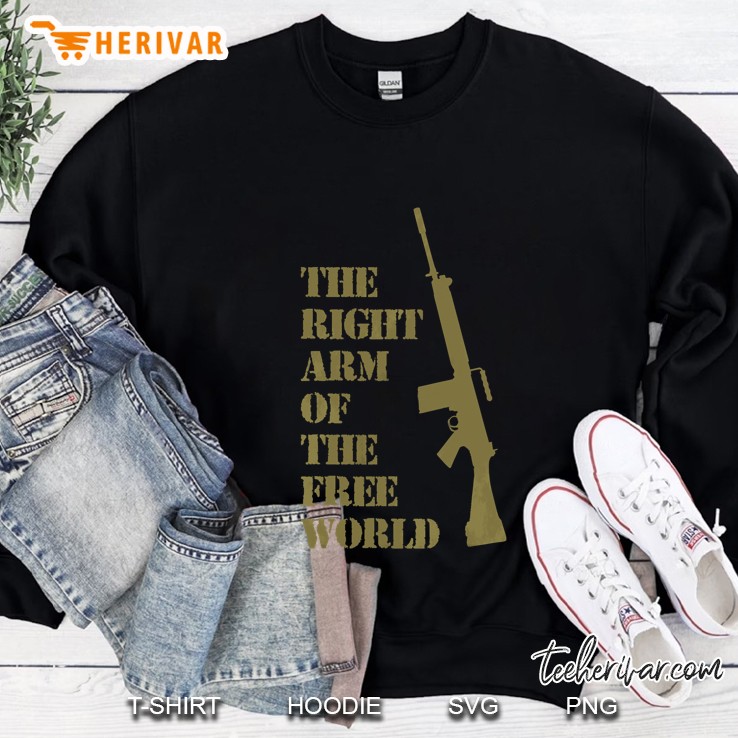 Fn Fal Fan 7.62 Mm The Right Arm Of The Free World Sweatshirt