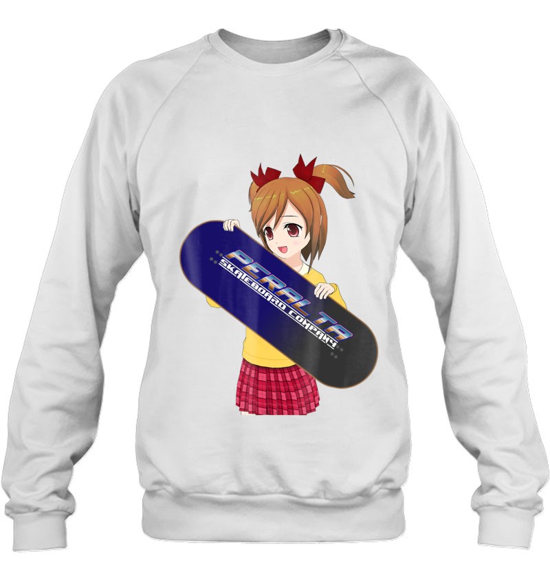 Anime Girl Skater Skateboard