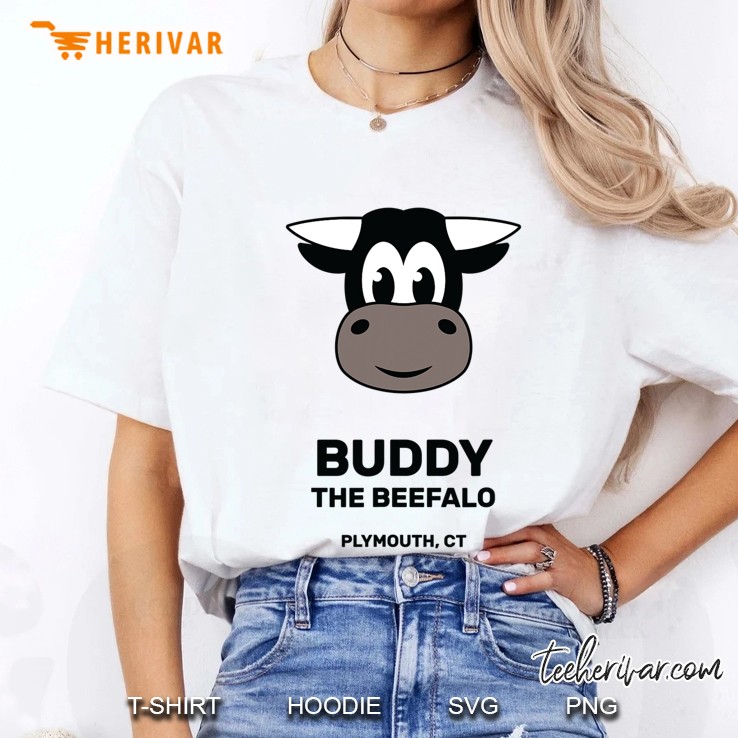 Buddy The Beefalo Plymouth Ct Ladies Tee