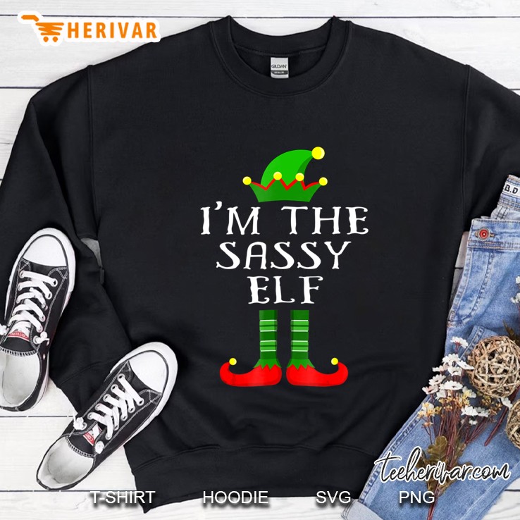 Im The Sassy Elf Matching Family Christmas Sweatshirt