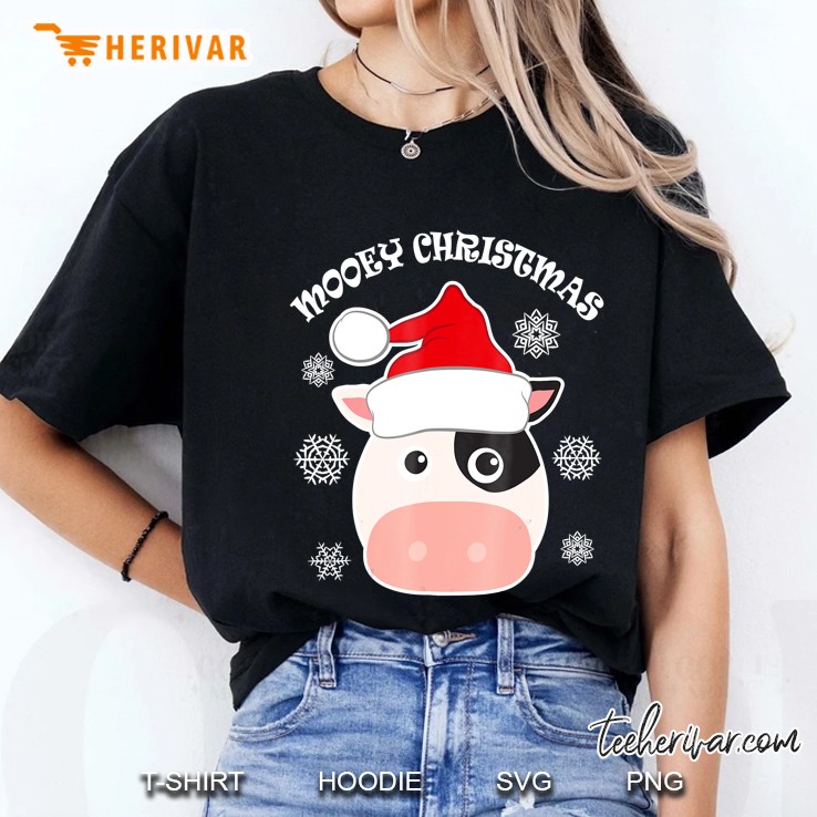Ugly Mooey Christmas Cow Shirt Ladies Tee