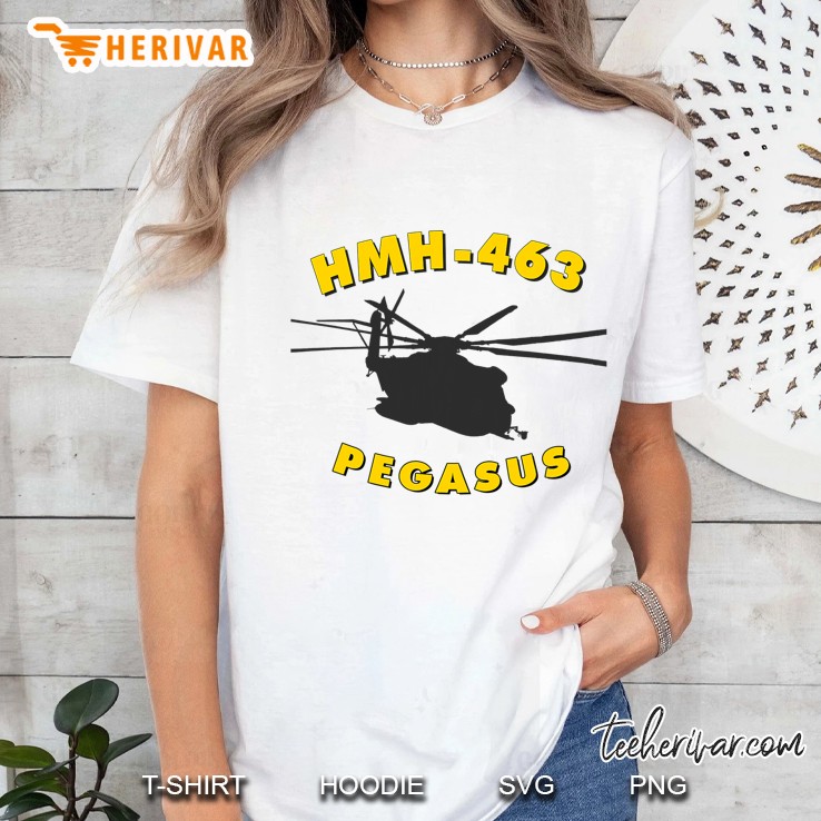 Hmh-463 Pegasus Ch-53 Super Stallion Helicopter Tee Ladies Tee