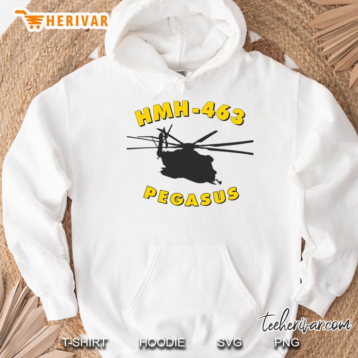 Hmh-463 Pegasus Ch-53 Super Stallion Helicopter Tee Hoodie