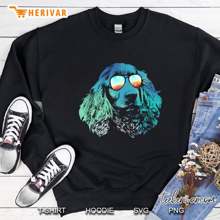 Neon Dog English Cocker Spaniel! Sweatshirt