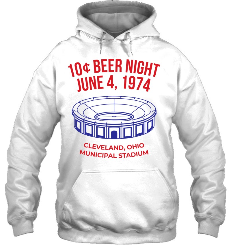 10 cent beer night june 4 1974 shirt, hoodie, sweater and v-neck t