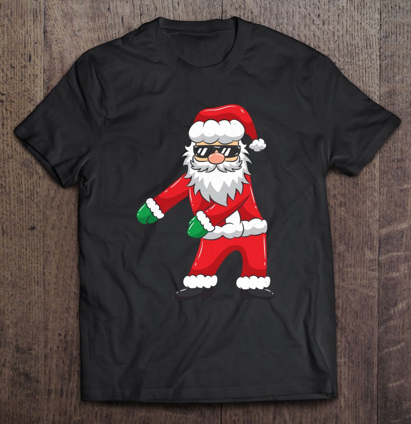 flossing santa shirt