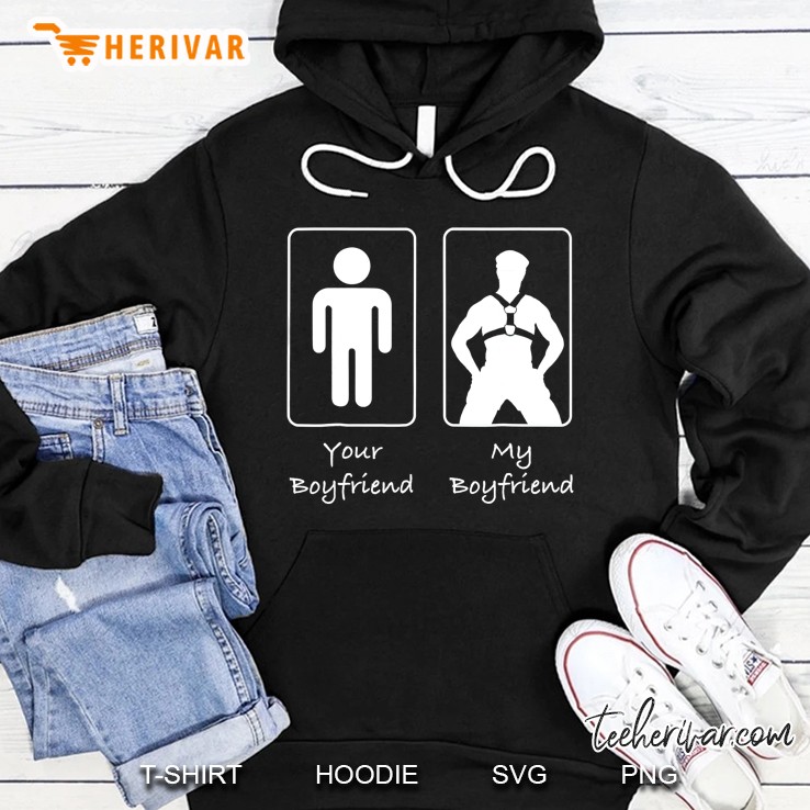 Your Boyfriend My Boyfriend Leather Daddy Fetish Hoodie