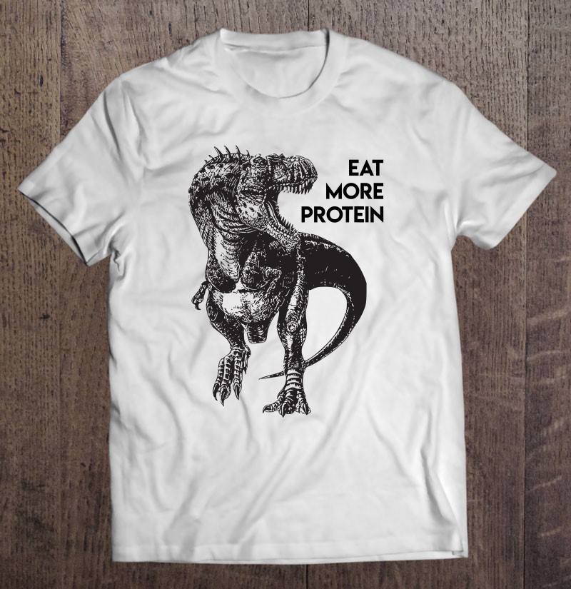 Carnivore Dinosaur Logo T-Shirt Mens Funny T-Rex Foodie Meat Eater White