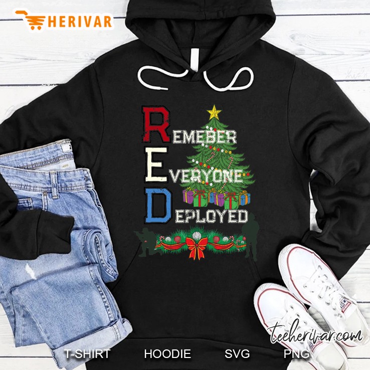 Patriotic Military Family Christmas Red Friday Hoodie