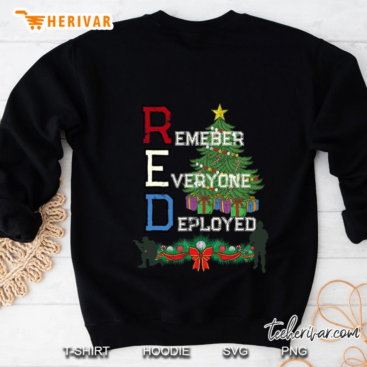 Patriotic Military Family Christmas Red Friday Sweatshirt
