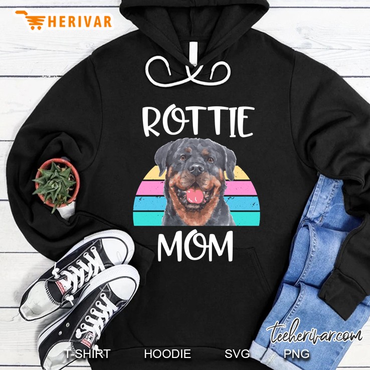 Proud Rottie Mom Sweater Rottweiler Dog Breed Hoodie