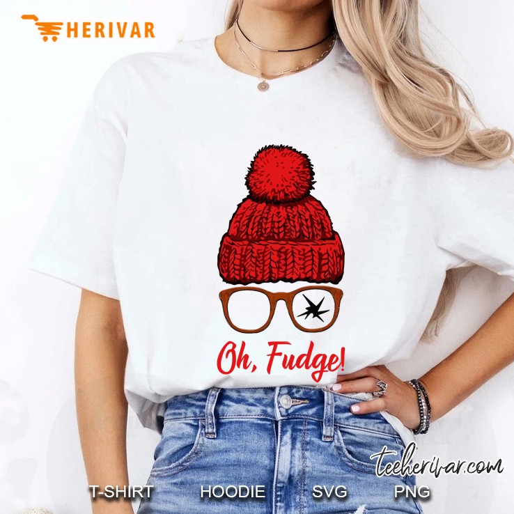 Oh Fudge Funny Christmas Candies Geek Nerd Women Ls Shirt Ladies Tee