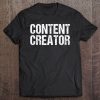 Content Creator Shirt Distressed Content Creator Tshirt Gift Tee