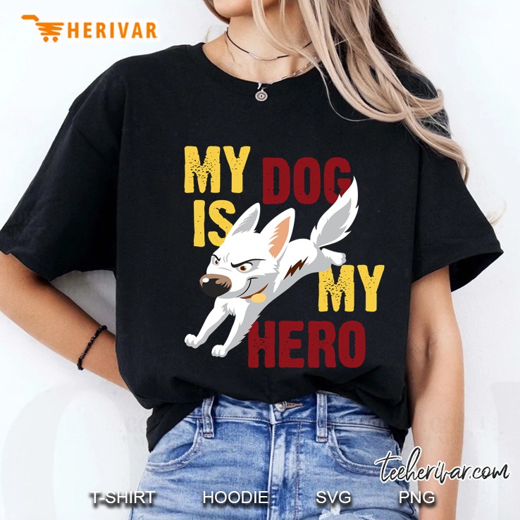 Bolt My Dog Is My Hero Ladies Tee