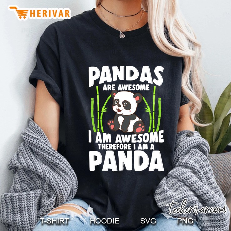 Panda Shirt Cute Panda Tshirt Pandas Are Awesome Panda Bear Ladies Tee