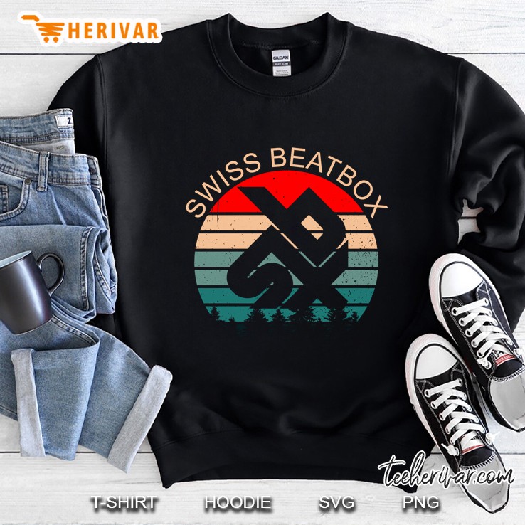 Beatbox Swissbeatbox Retro Vintage Sunset Beatboxer Sweatshirt