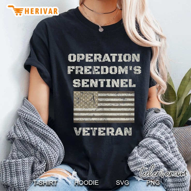Operation Freedom Sentinel Shirt Afghanistan Veteran Shirt Tank Top Ladies Tee