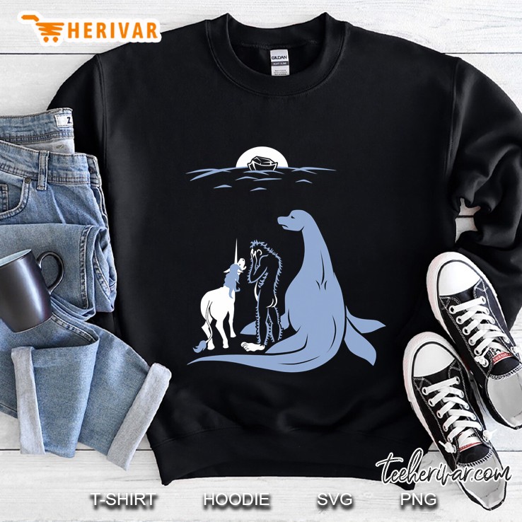 Noah Forgot Bigfoot, Unicorn, & Loch Ness Monster Sweatshirt