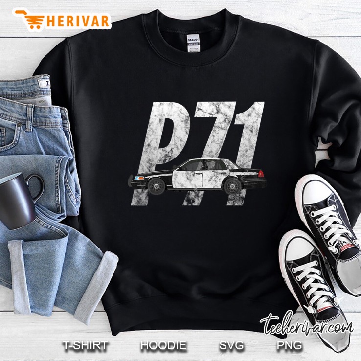 Cop Car P71 Crown Vic Vintage Style Sweatshirt