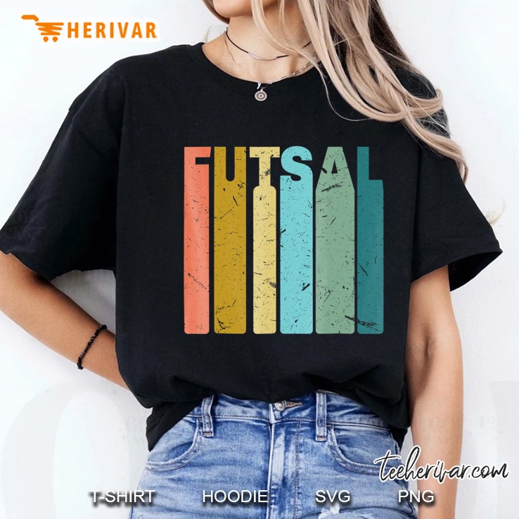 Funny Futsal Shirt Blurred Novelty Vintage Ladies Tee