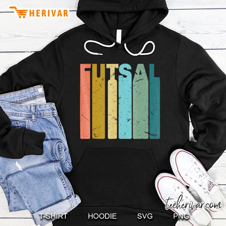 Funny Futsal Shirt Blurred Novelty Vintage Hoodie