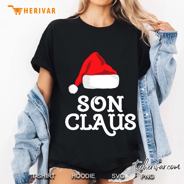 Son Claus Christmas Family Group Matching Pajama Ladies Tee