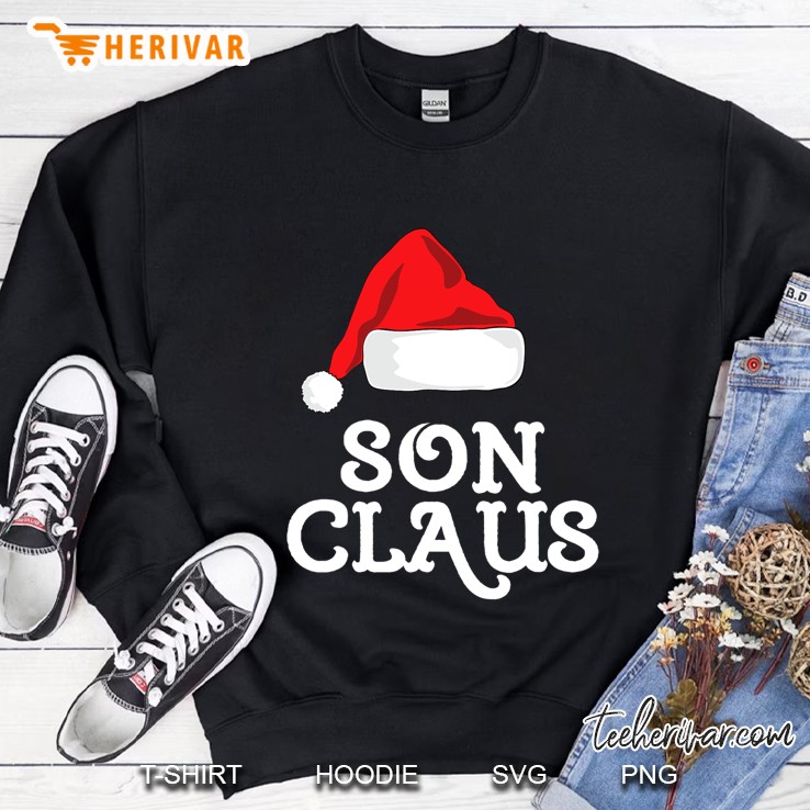 Son Claus Christmas Family Group Matching Pajama Sweatshirt