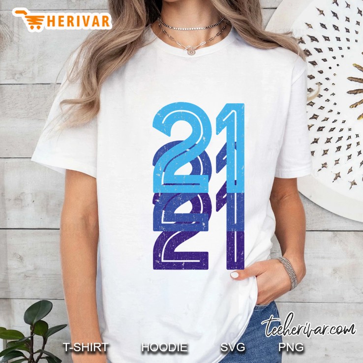 21 Lucky Number 21St Year Birthday Age Sports Team Ladies Tee