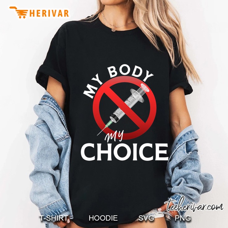 My Body My Choice No Forced Vaccines Anti-Vax Ladies Tee