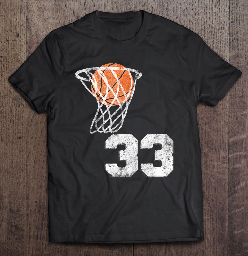 Vintage Basketball Jersey Number 33 Player Number T Shirts, Hoodies,  Sweatshirts & Merch