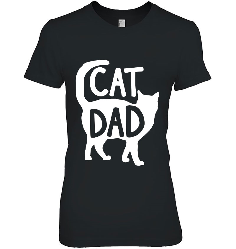 Cat Dad t Shirt Best Cat Dad Christmas Gift T-Shirt Daddy Papa Men Kitty Fathers Day Cat Dad Gift