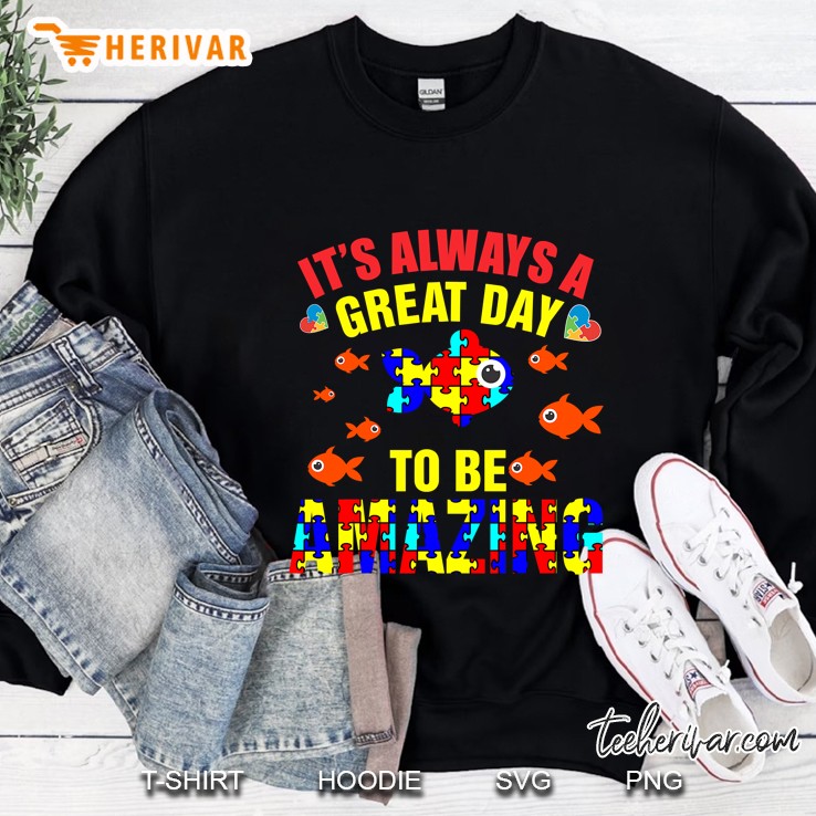 Proud Autistic Autism Fish Shirt Gifts Kids Autism Awareness Sweatshirt
