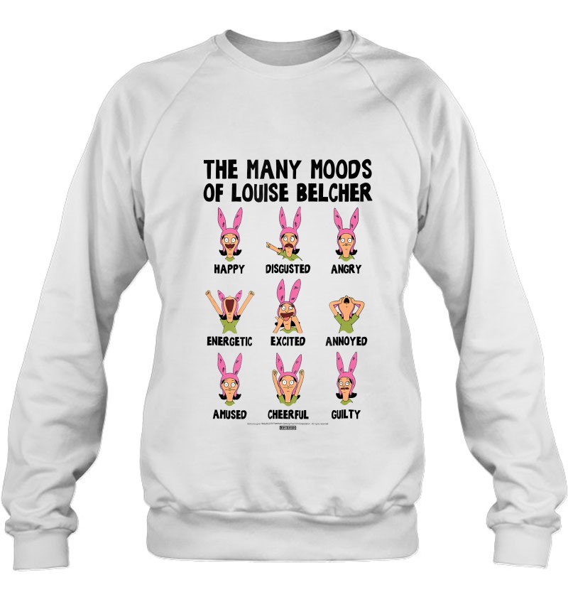  Bob's Burgers Many Moods Of Louise Belcher T-Shirt